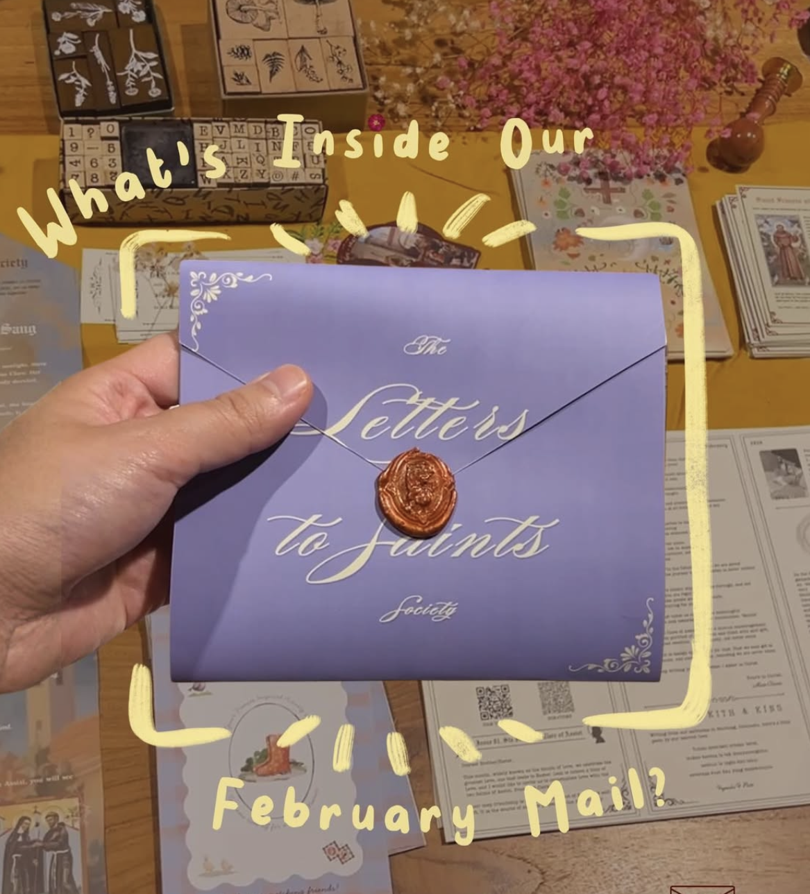 The Letters to Saints Society envelope kit